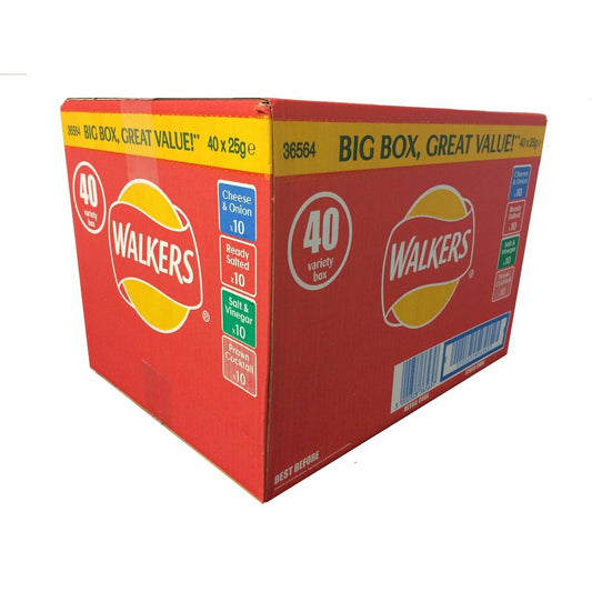 Walkers Crisps 40 variety pack Bumper Box Delivered Fresh around the World