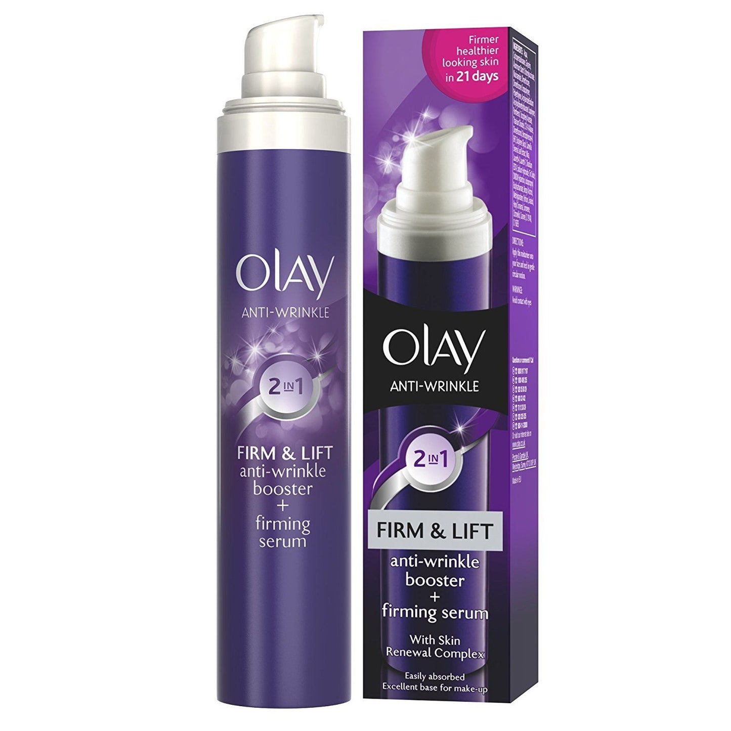Olay Anti Wrinkle 2in1 Firm & Lift Day Cream + Serum 50ml (3 pack)