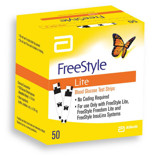Freestyle Lite Testing Strips 50 Test Strips