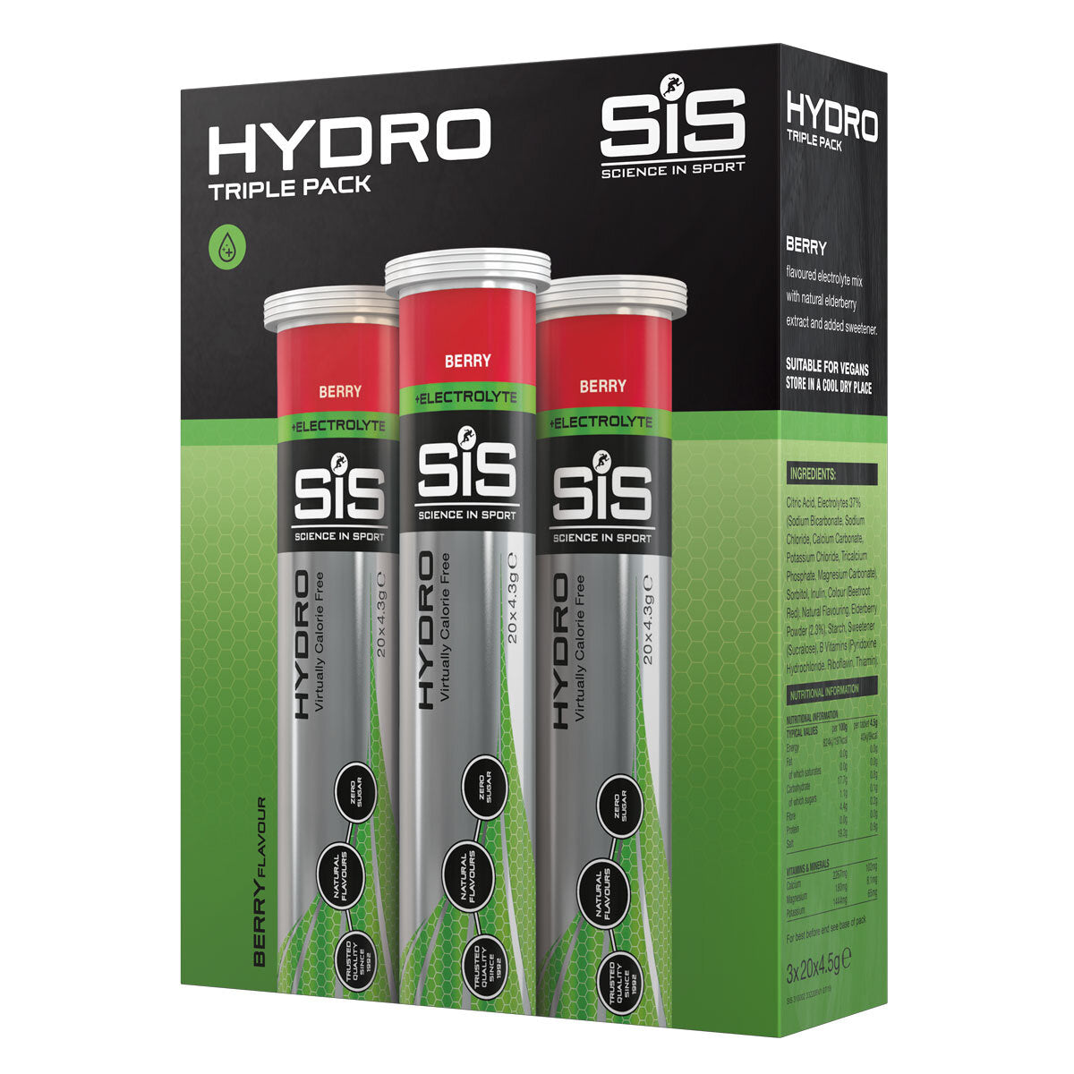 Science Tablets Science In Sport | GO Hydro Tablets + Electrolytes | X 3 (BERRY ...