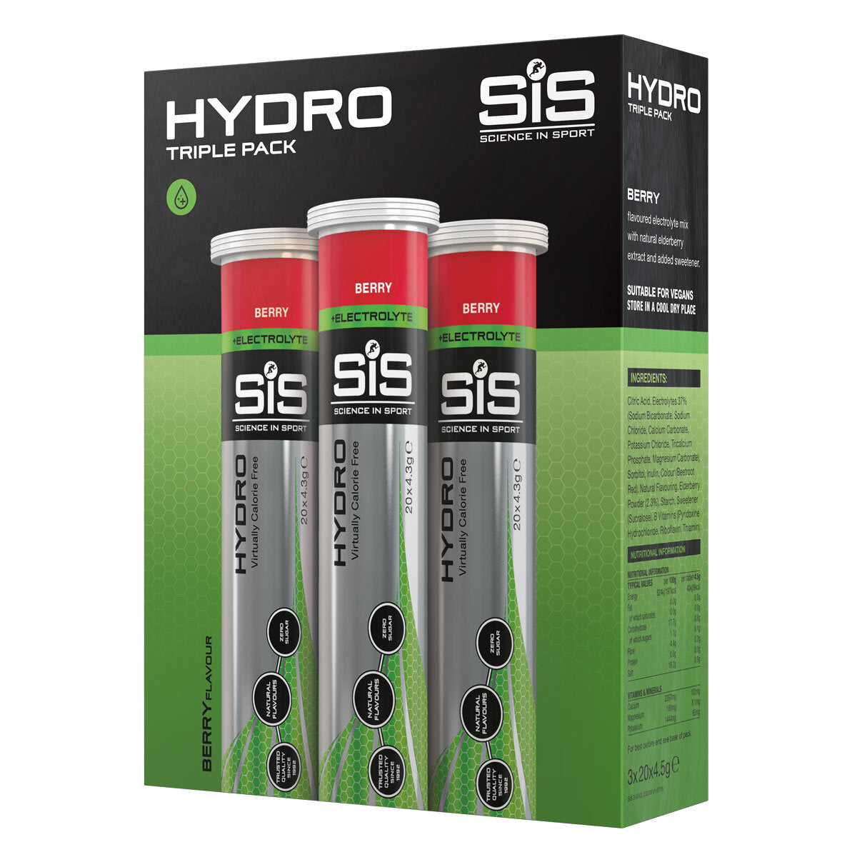 Science In Sport | GO Hydro Tablets + Electrolytes | X 3 (BERRY)