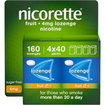 Nicorette Lozenge Fruit 4mg 160 Pack