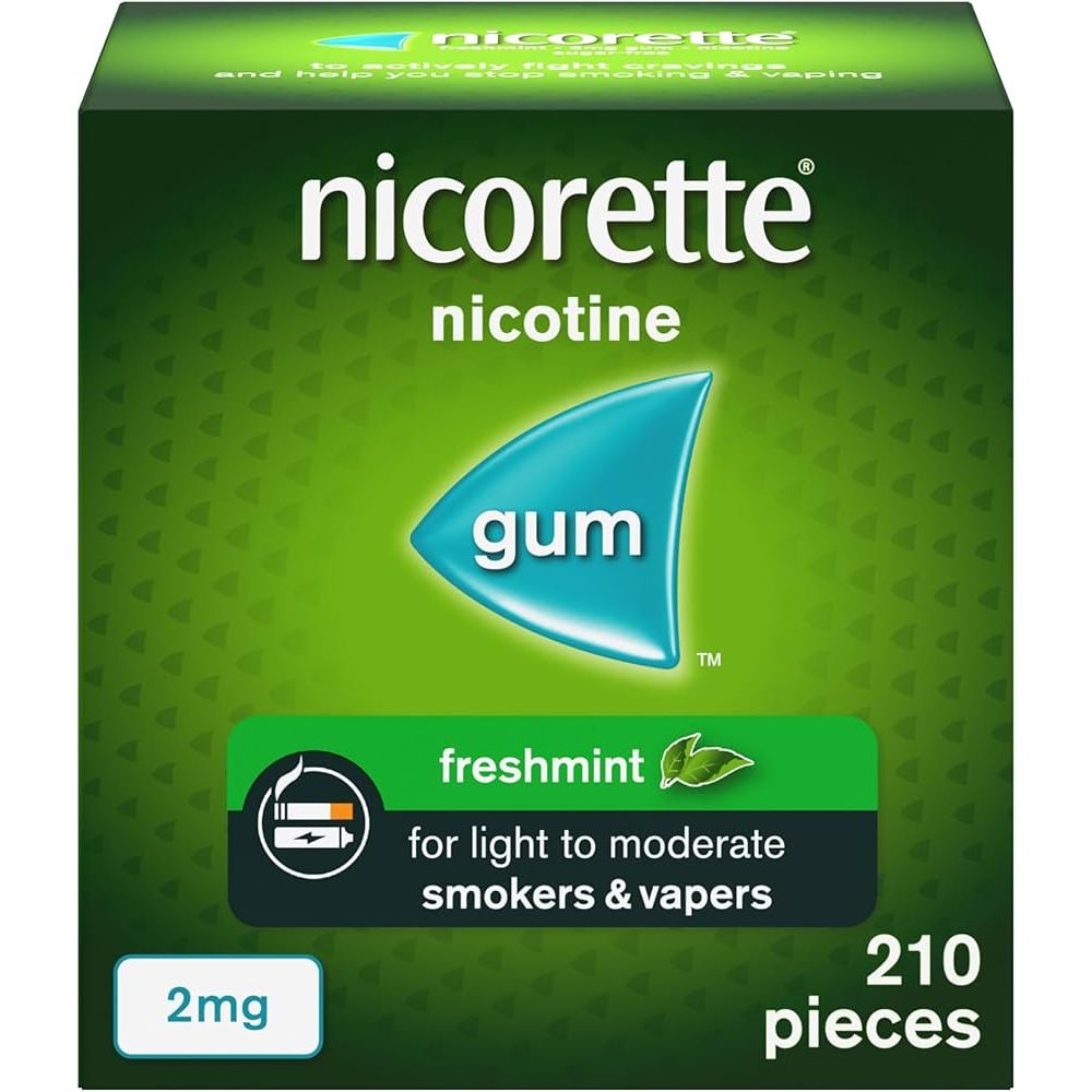 Nicorette Freshmint Gum 2mg 210 Pieces