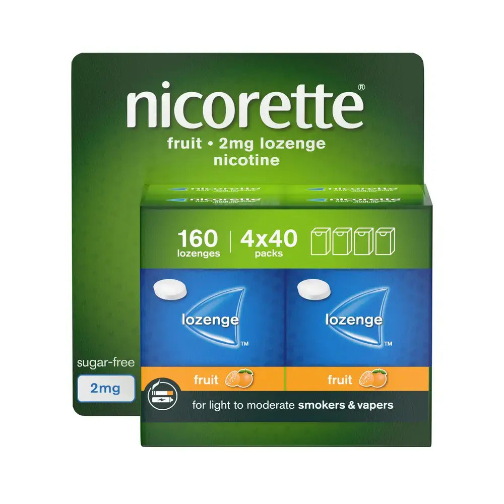 Nicorette Lozenge Fruit 2mg 160 Pack