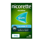 Nicorette Icy White Gum 2mg 30 Pieces