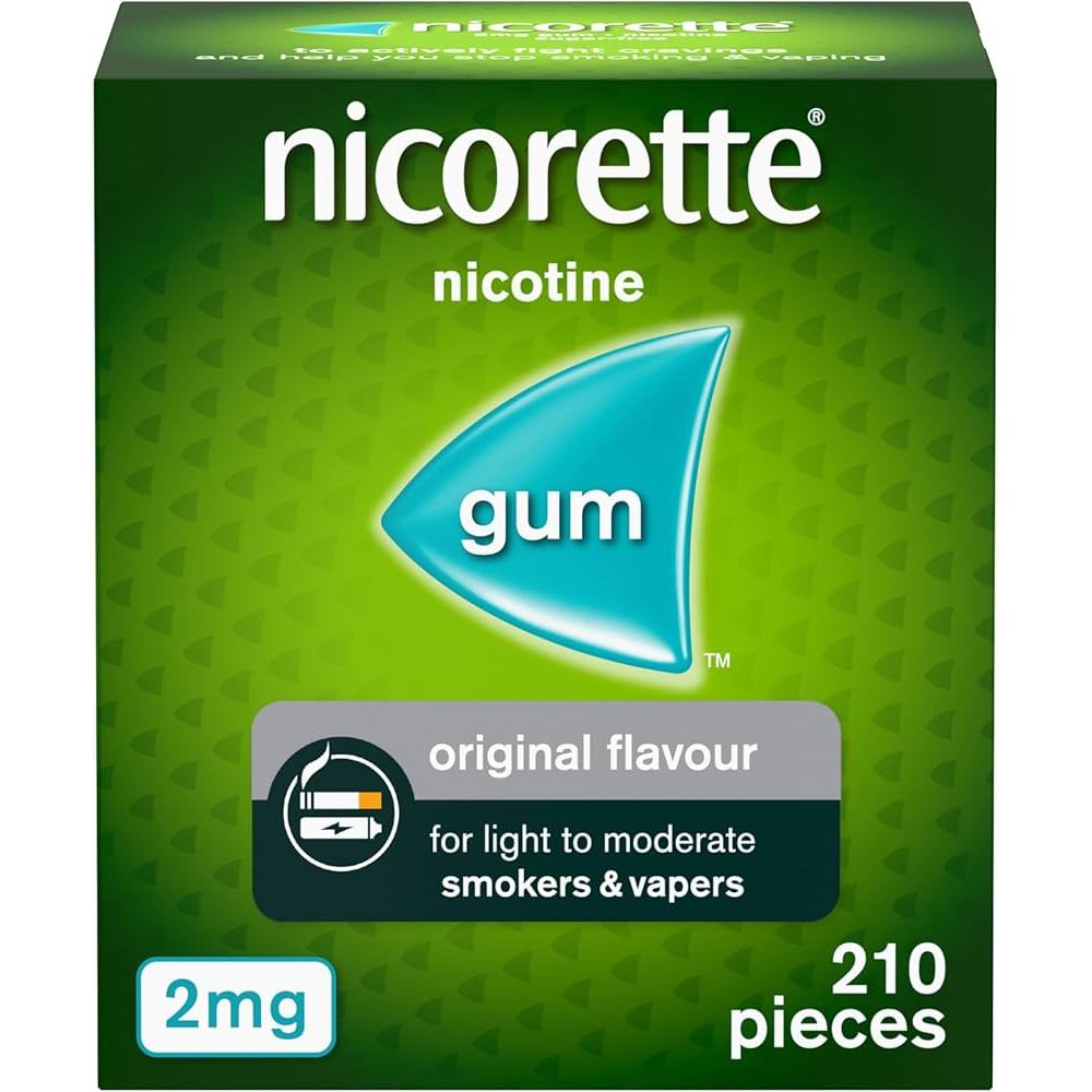 Nicorette Original Gum 2mg 210 Pieces