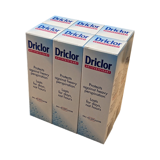 Driclor Roll On Applicator Antiperspirant 75ml - pack of 6