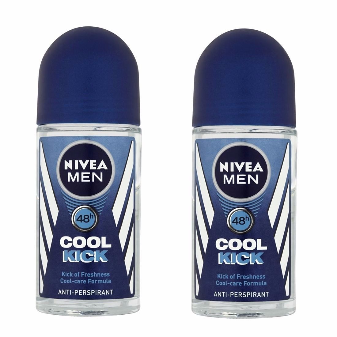Nivea Cool Kick (Pack of 2) Anti-perspirant Deodorant Roll-On, 1.7 Fluid Ounce