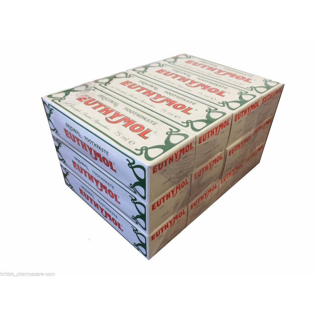 Euthymol Original Toothpaste 75ml Pack of 12 – British Pharmacare