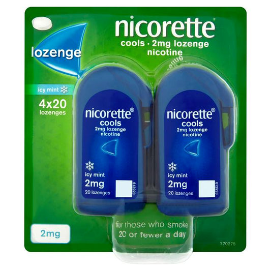 Nicorette Cools Lozenges Mint 2mg 80 Pack (4x20)