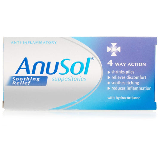 Anusol Soothing Relief Suppositories 12 Suppositories