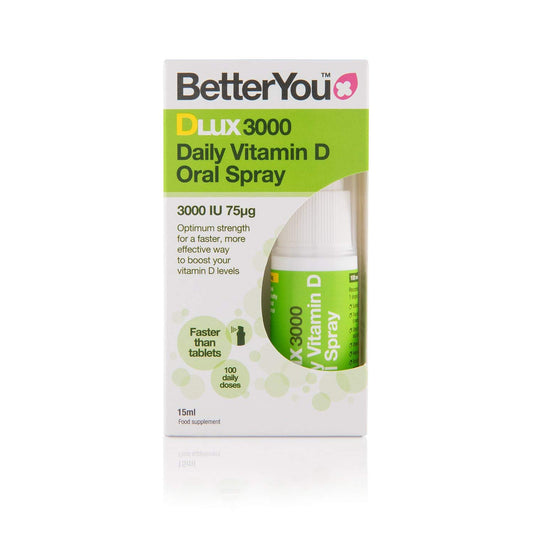 BetterYou DLUX 3000 Spray - 3000IU of vitamin D3 - 15ml