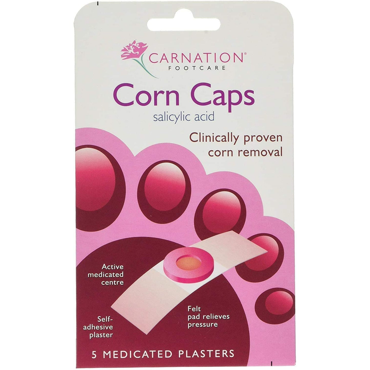 Carnation Corn Cap 5 plasters pack x 2
