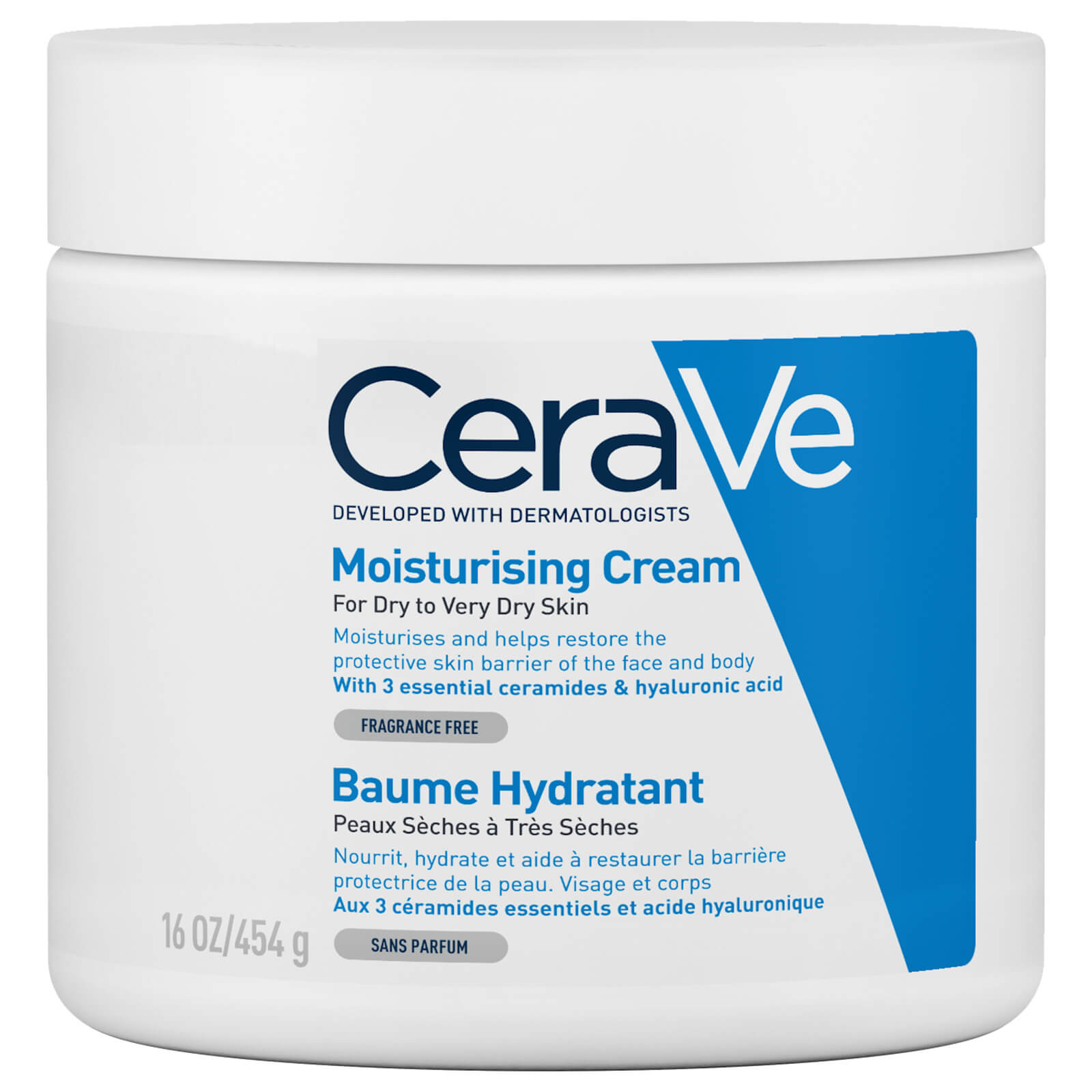 CeraVe Creme Hidratante para Pele Seca a Muito Seca 454g