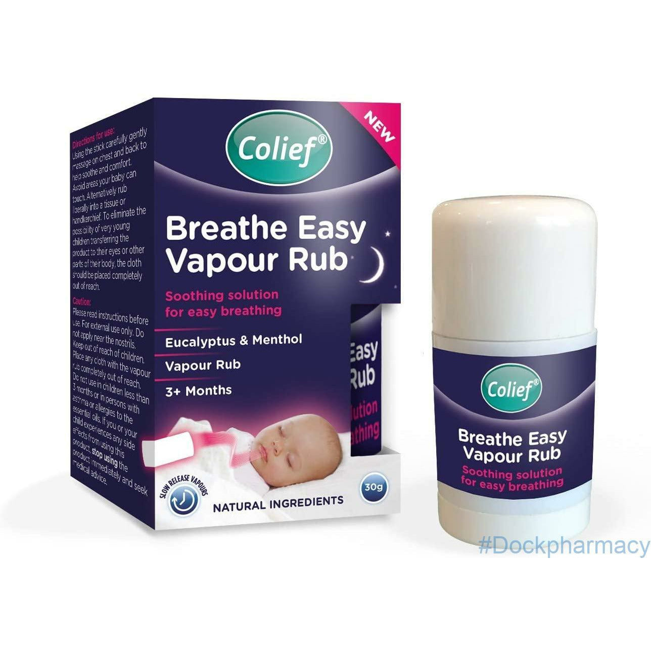 Colief Breathe Easy Vapour Rub Stick 30g