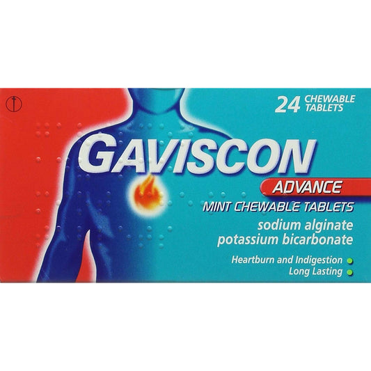 Gaviscon Advance Mint Chewable Tablets 24 Tablets