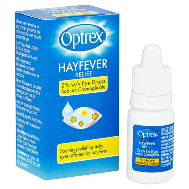 Optrex Eye Drops for Hayfever Relief 10ml