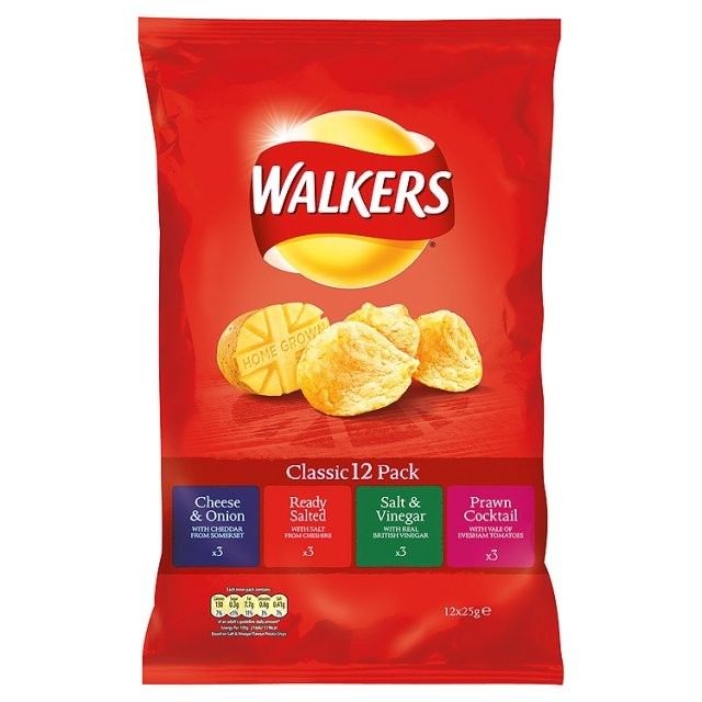 walkers variety crisps 12 pack