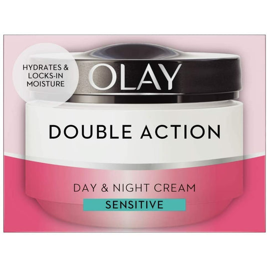 Olay Double Action Day & Night Moisturiser Cream Sensitive Hydrating Care 50ml