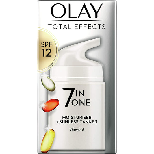 Olay Total Effect 7 in One Moisturiser + Sunless Tanner SPF 12