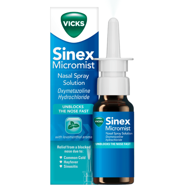 Vicks Sinex Micromist Aqueous Nasal Spray Solution 15ml