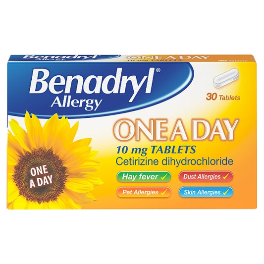 Benadryl Allergy One-A-Day Tablets 30 tablets