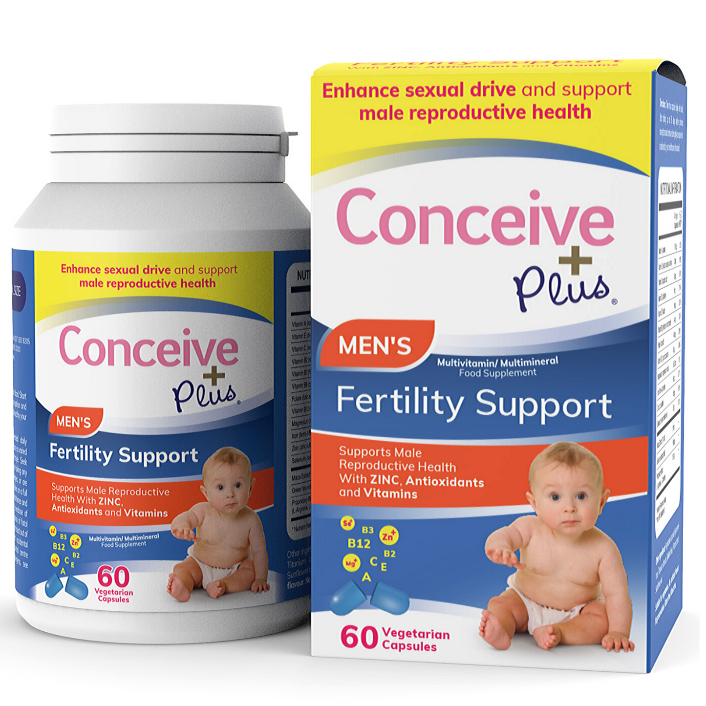 Conceive+ Plus Men's Fertility Supplement Capsules 60