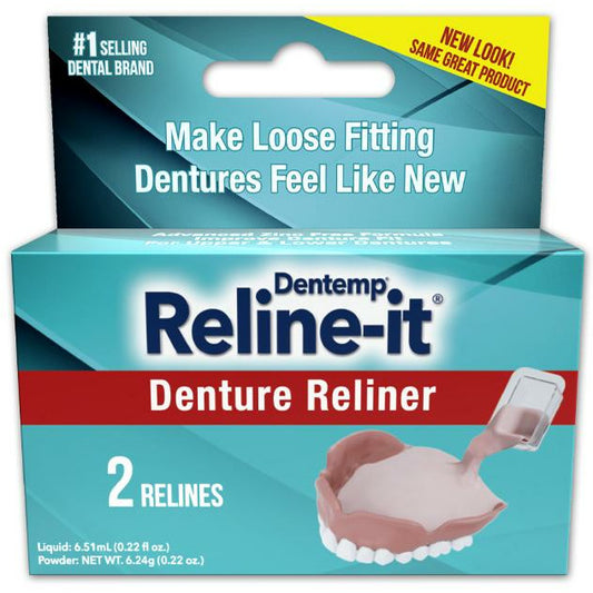 Dentemp Reline It Denture Reliner Zinc Free
