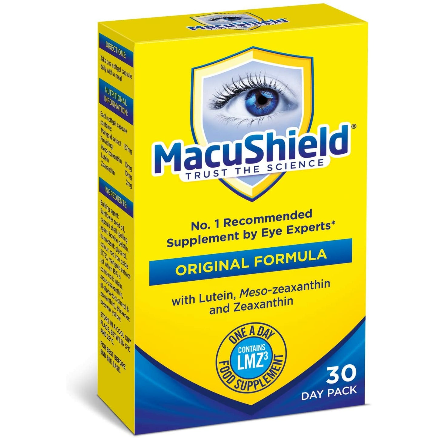 Macushield 30 Caps - UK's Most Recommended Eye Supplement