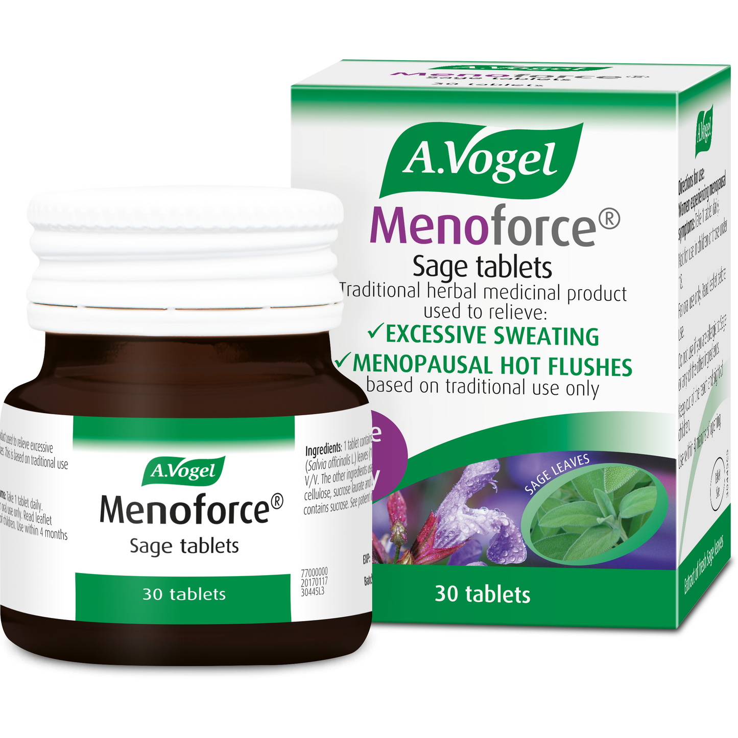 A Vogel Menoforce Sage Tablet Menopause Mood Relief 30 tablets