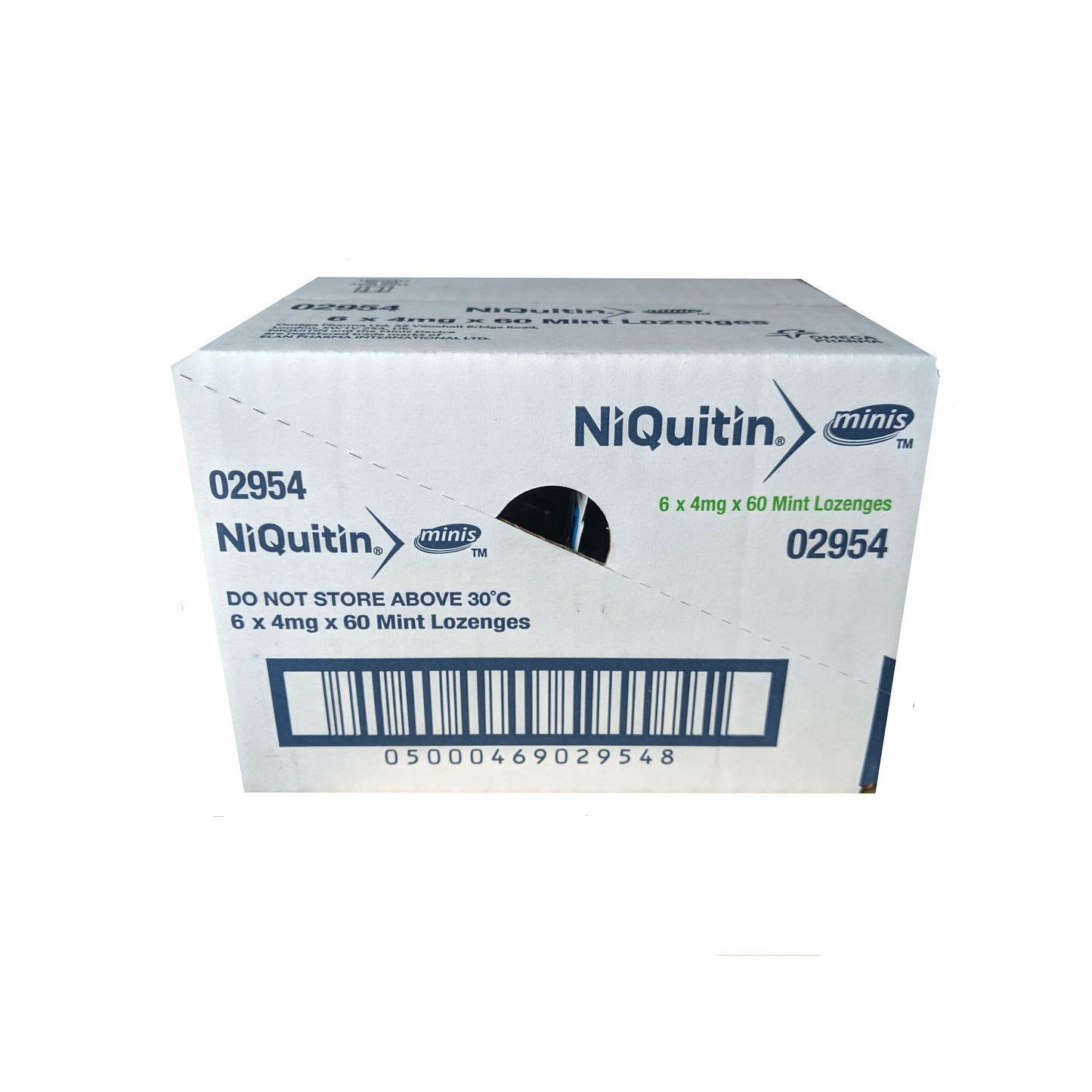 NiQuitin Minis 4mg Mint 60 Lozenges (3x20) - BOX OF 6