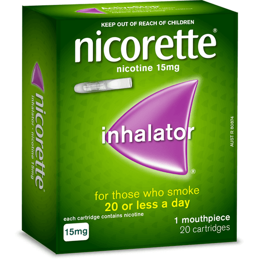 Nicorette Inhalator 15mg 20 Cartridges