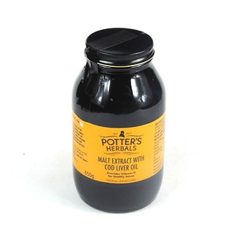 Potters Malt Extract With Cod Liver Oil - Original Flavour 650g