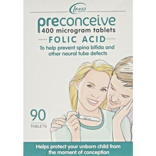 Lanes Health Preconceive Folic Acid 90 Tablets
