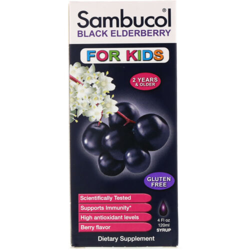 Sambucol Black Elderberry Syrup For Kids Berry Flavor 4 fl oz 120 ml