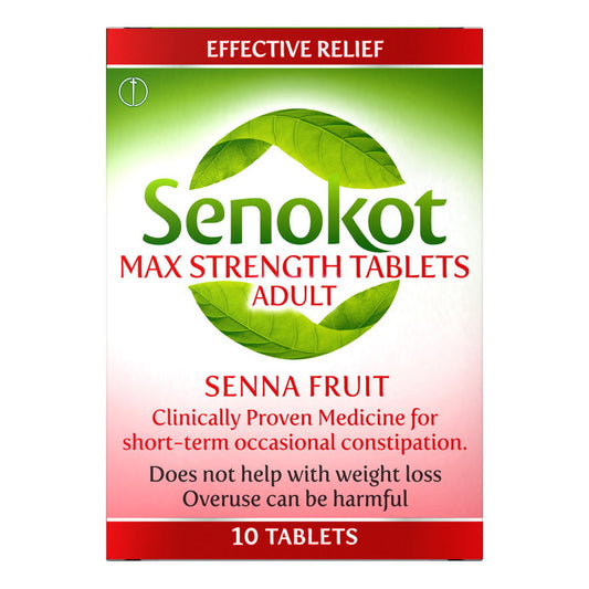 Senokot Maximum Strength 10 tablets x 3 boxes