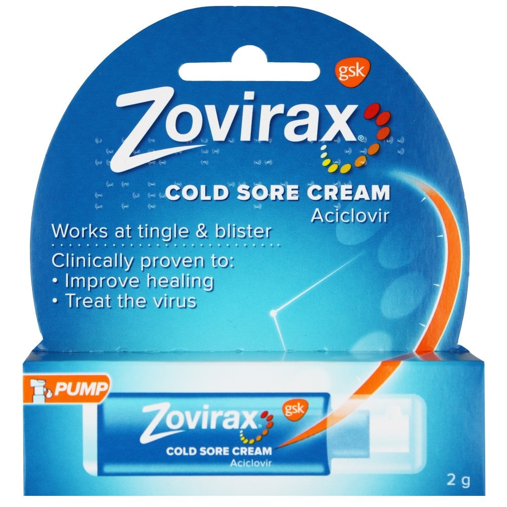 Zovirax Cold Sore Cream Aciclovir 2g